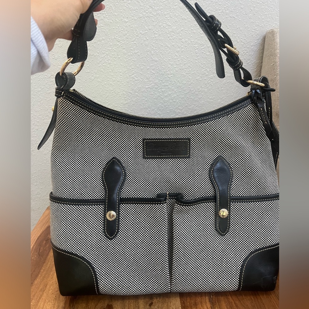 Vintage Dooney & Bourke checkered tote